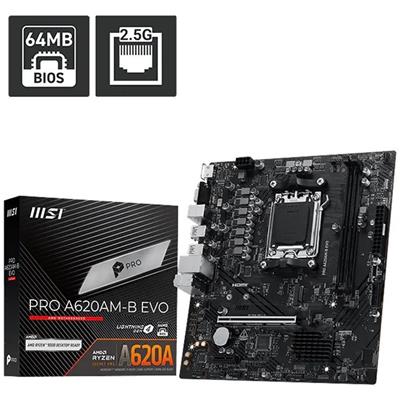 MOTHER AM5 DDR5 MSI PRO A620AM EVO RAMx2 NVMEx1 HDMI DP